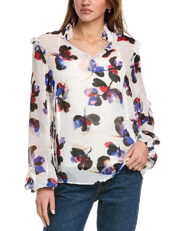 Lace-Up Shirtscabi Orchid Blouse