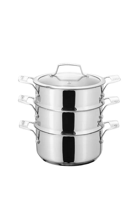 Stellar 18cm Stainless Steel 3 Tier Steamer Set