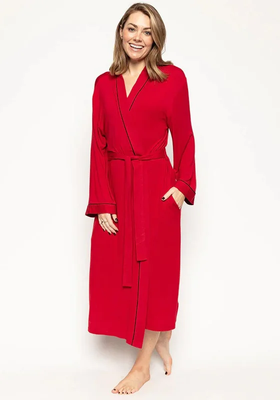 Cyberjammies Windsor Long Dressing Gown, RedCrinoline Dress