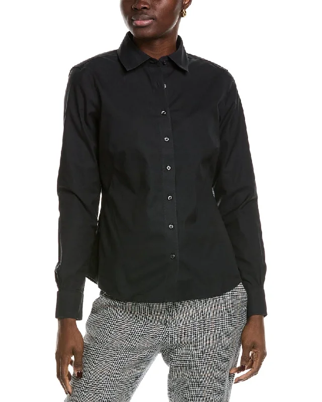 Asymmetrical ShirtsBrooks Brothers Fitted Blouse