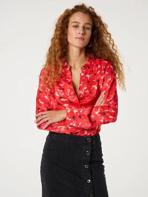 Printed ShirtsFabienne Chapot Sancho Blouse Red Tulip Fever