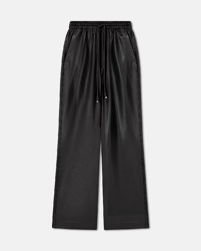 Calie - Drawstring Okobor™ Pants - BlackCulottes