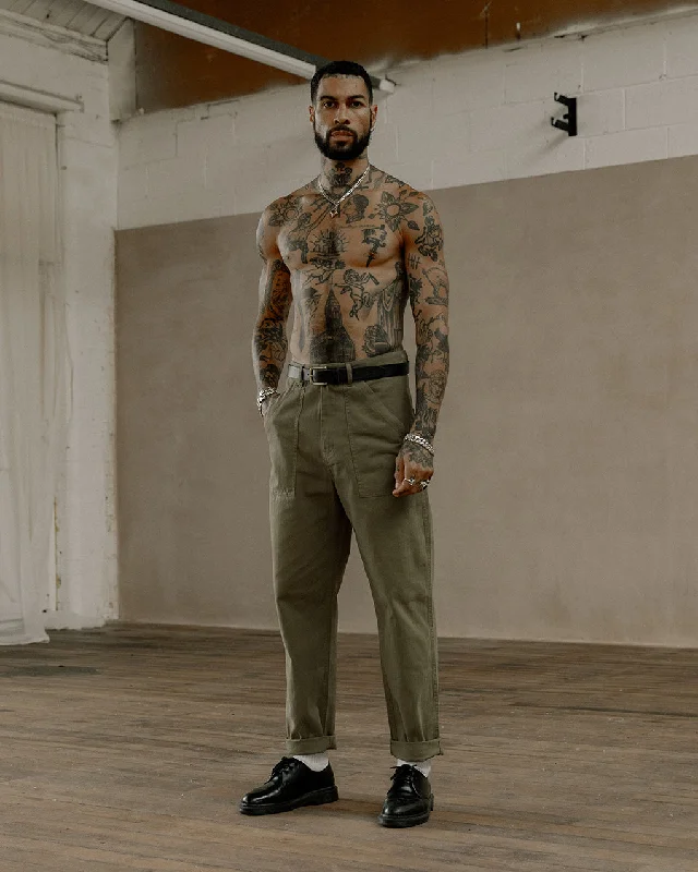 304 Service Fatigue Pants - OliveBootcut