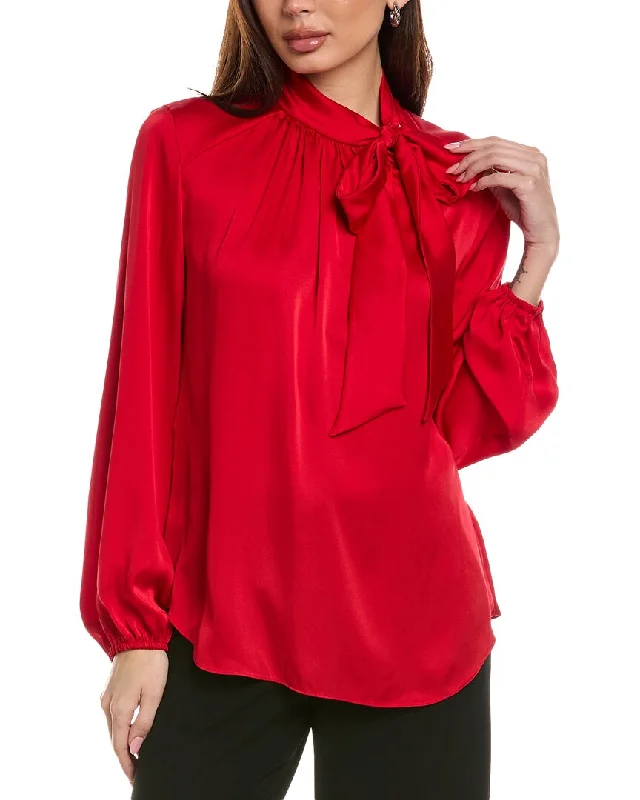 Studded ShirtsJoseph Ribkoff Scarf Neck Blouse