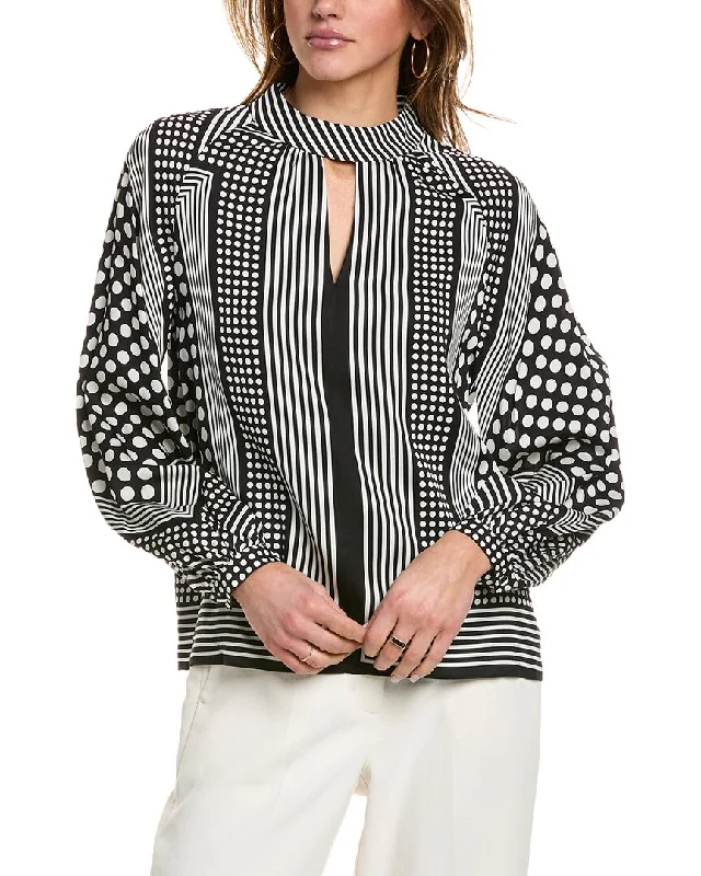 Artist ShirtsElie Tahari The Olivia Silk-Blend Blouse