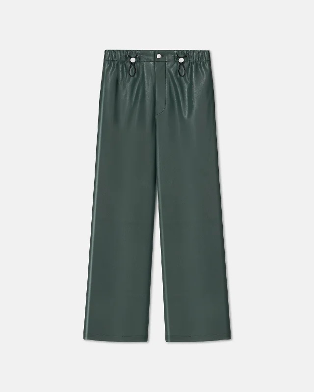 Nandor - Okobor™ Alt-Leather Pants - Pine GreenCargos