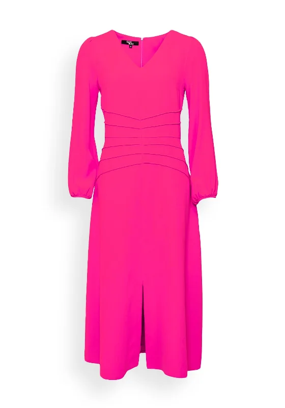 Ella Boo Seam Line Waist Maxi Dress, Hot PinkGolf Dress