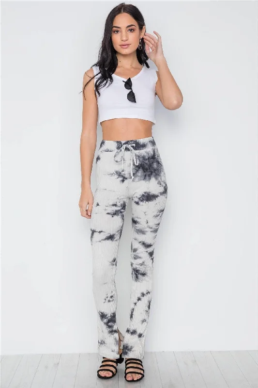 Boho High Waist Tie Dye Bell Bottom Pants /2-2-2Jeans