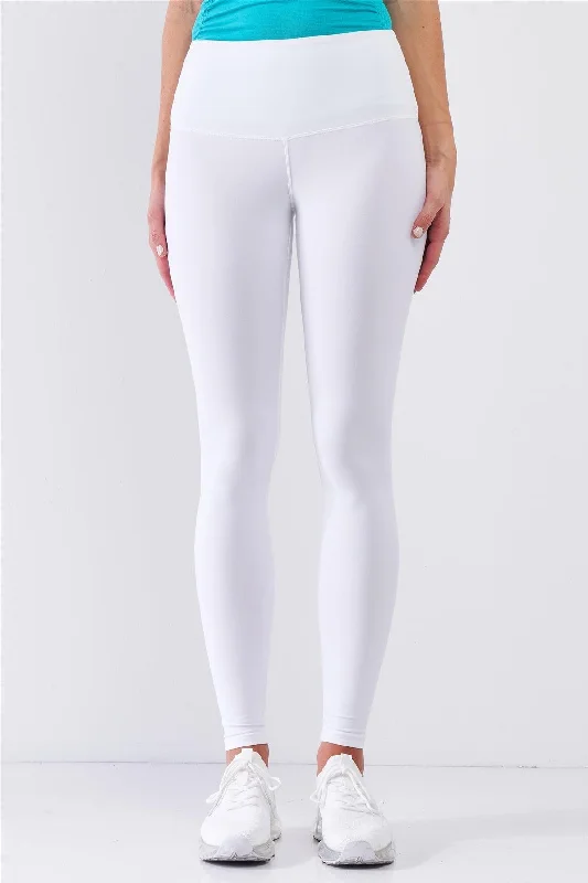 White High-Rise Tight Fit Soft Yoga & Work Out Legging Pants /1-2-2-1Dungarees