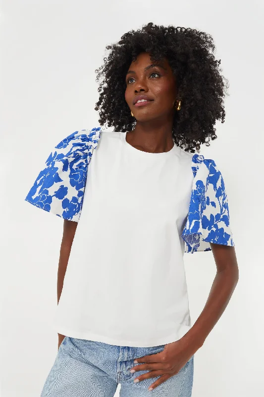 Blue Floral Mollie TeeCollaborative T-Shirts