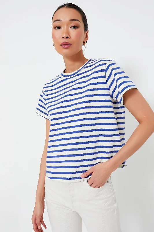 Blue Stripe Parker Classic TeeCrewneck T-Shirts