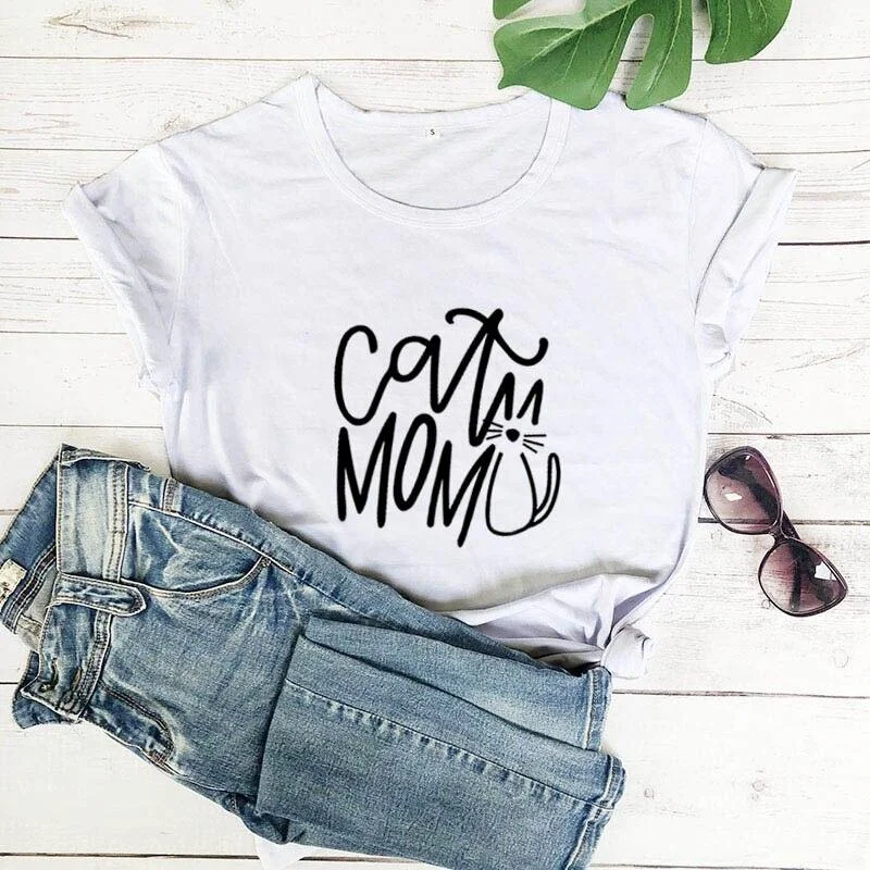 CAT MOMMA TEEFringed T-Shirts