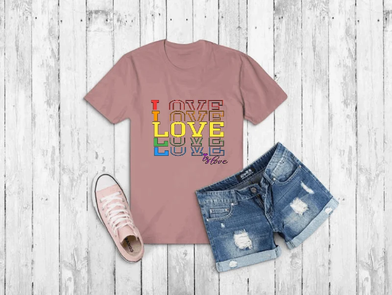 LOVE IS LOVE PRIDE TEERecycled Fabric T-Shirts