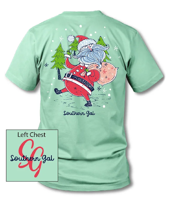 Southern Gal Santa TeeV-Neck T-Shirts