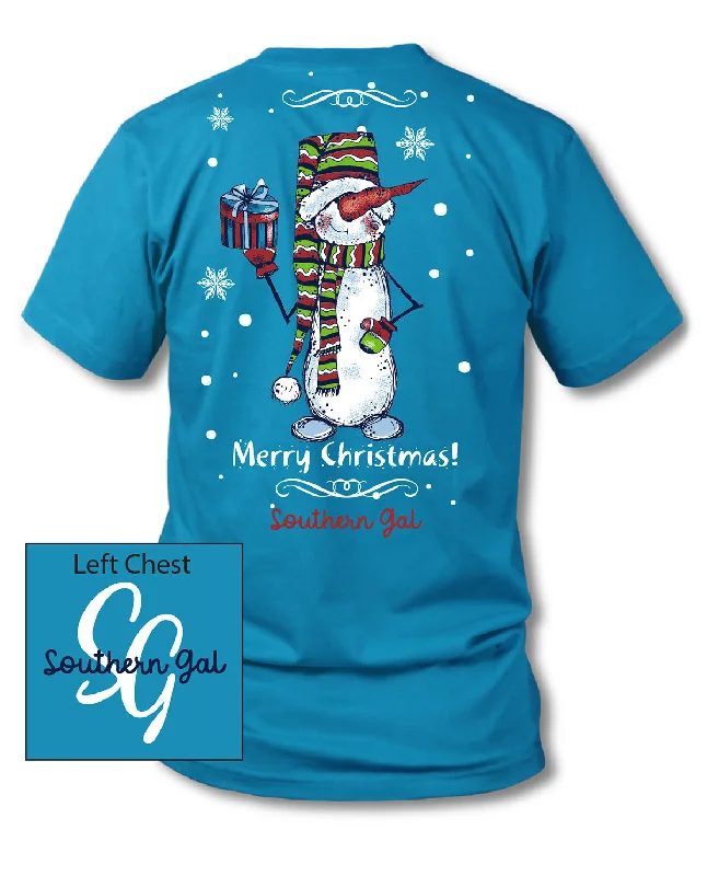 Southern Gal Snowman TeeCropped T-Shirts