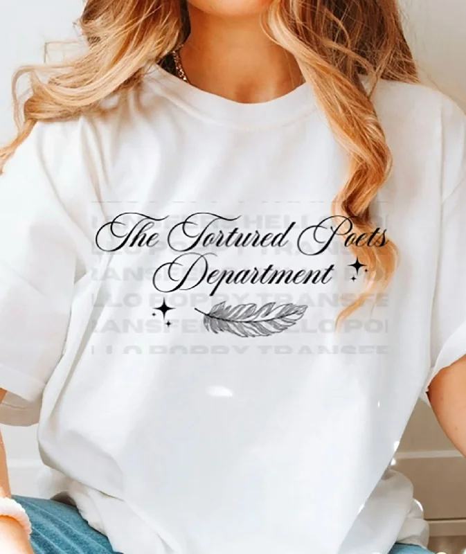 Taylor Swift Tortured Poets Department Script TeeMetallic T-Shirts