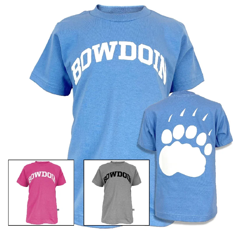 Children's Tee with Bowdoin & PawprintReflective T-Shirts