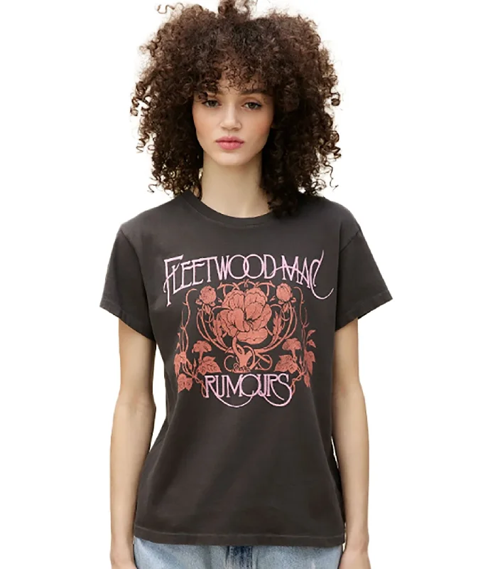 Daydreamer Women Fleetwood Mac Floral Tour TeeRecycled Fabric T-Shirts