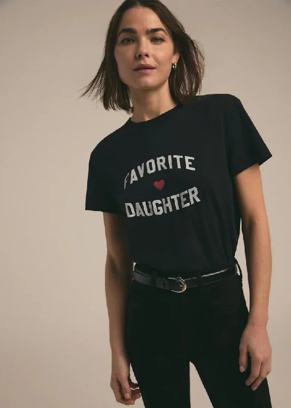 Favorite Daughter Tee - Black WhitePerformance T-Shirts