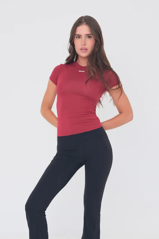 Sculpt Tee - Cherry RedRelaxed Fit T-Shirts