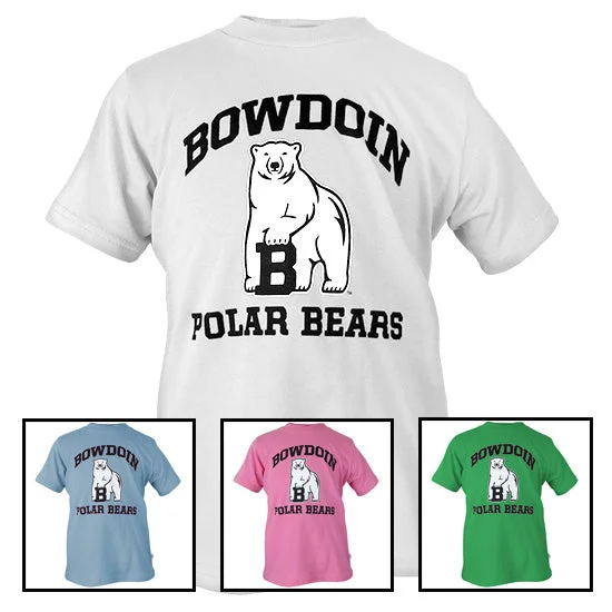 Youth Bowdoin Polar Bears Tee with Mascot from Third StreetFormal T-Shirts