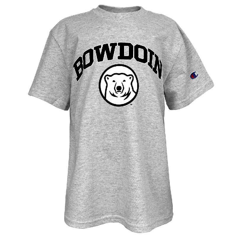 Youth Tee with Bowdoin & Mascot Medallion from ChampionSleep T-Shirts